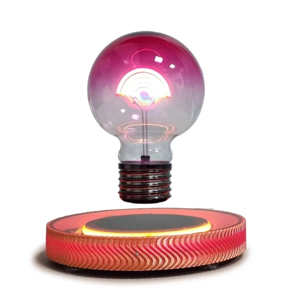Magnetic Levitation Rainbow Glass Light Bulb