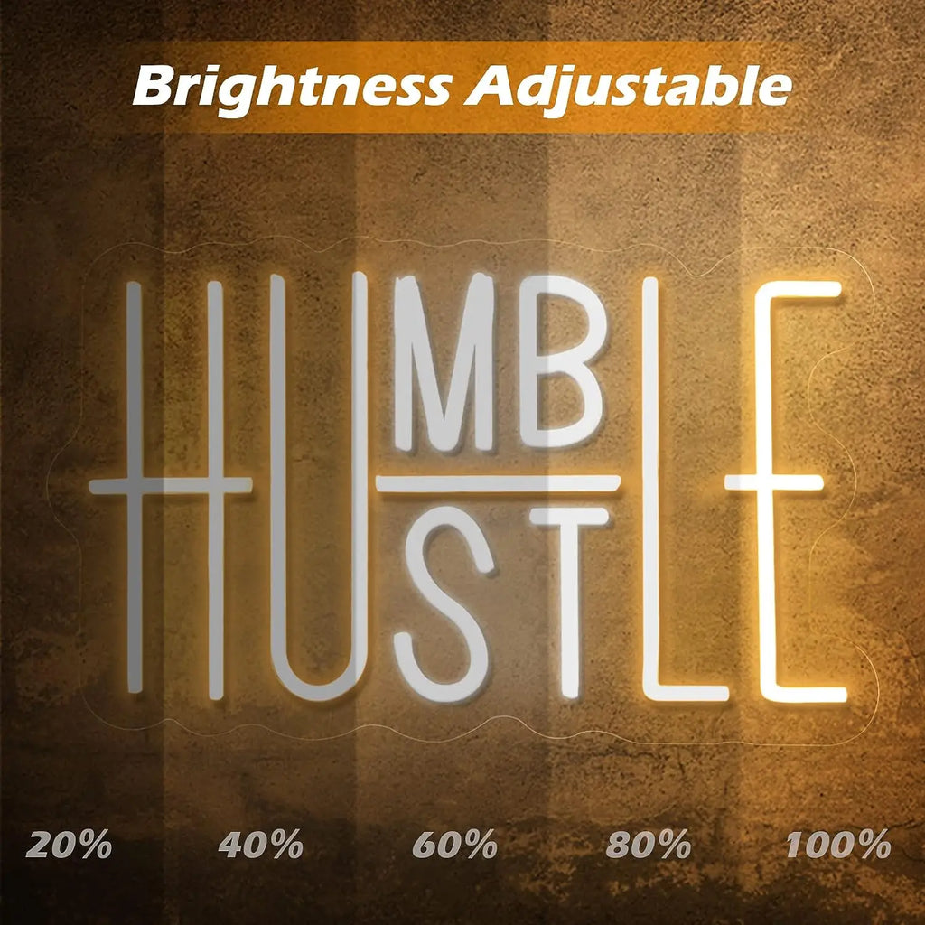 Hustle/Humble LED Neon Sign