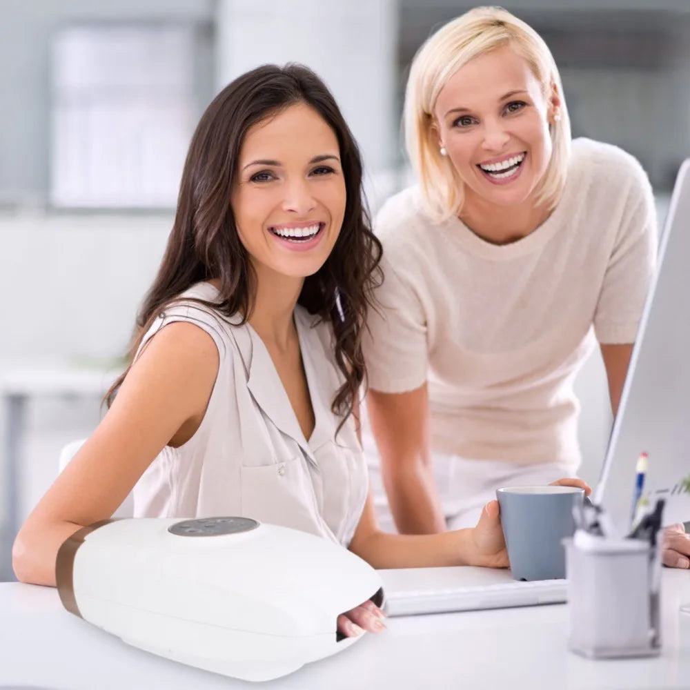 Hand Therapy Massager Pressure Vibration Heating Cordless