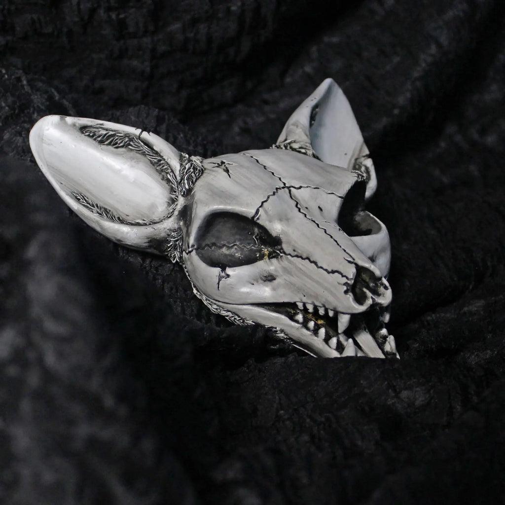 3D Fox Head Retro Resin Wall Sculpture