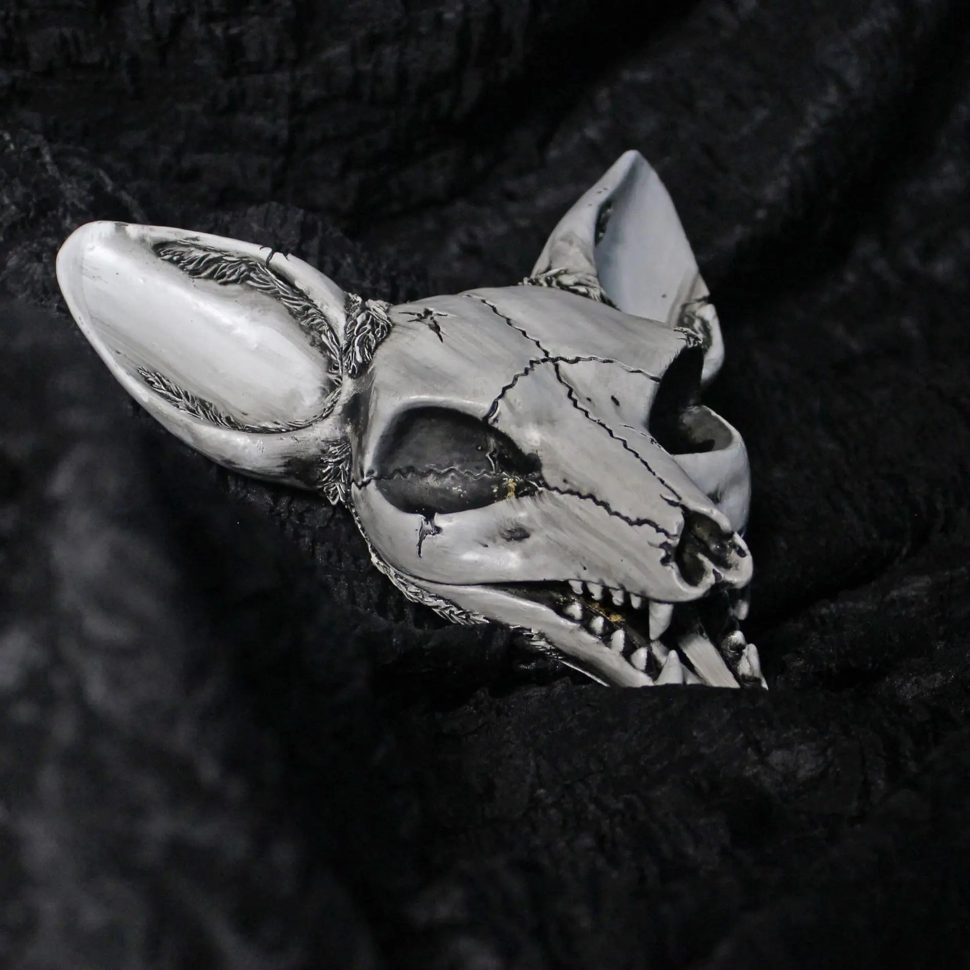 3D Fox Head Retro Resin Wall Sculpture