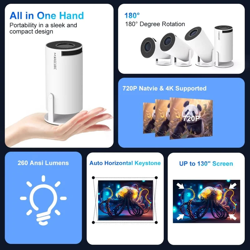 4K Android Outdoor Projector