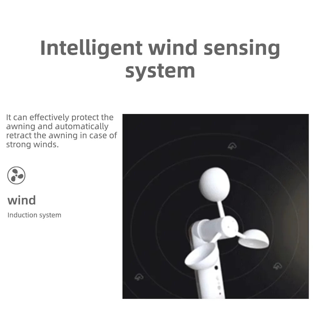 Electric Full Box Awning Aluminum Frame LED