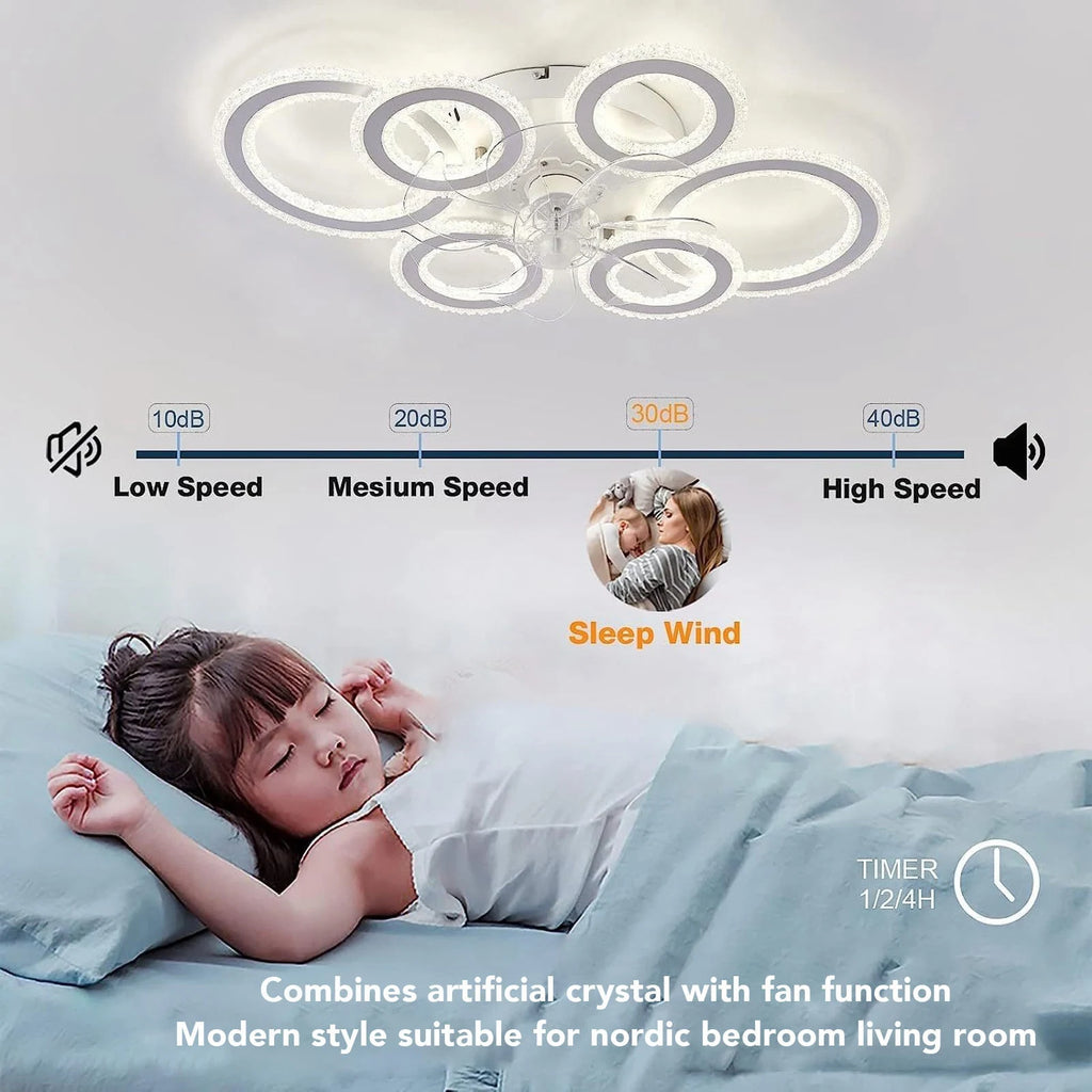 Modern Ceiling Fan Light Flush Mount Nordic