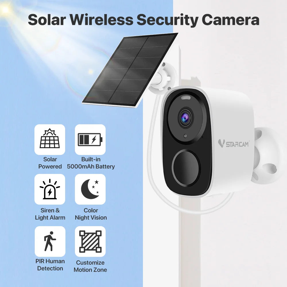 Solar Security Cameras Wireless Outdoor Battery