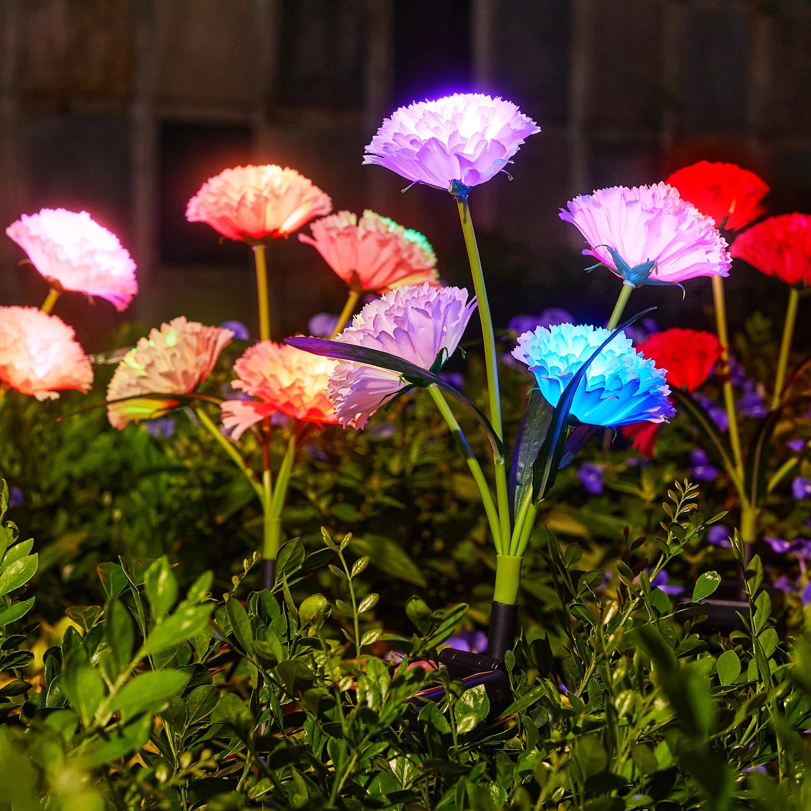 4Pack Solar Flower Lights Larger More Realistic