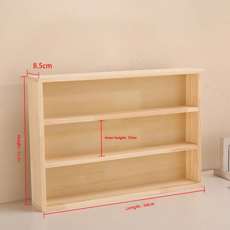 Wooden Display Dustproof Hanging Storage Organizer