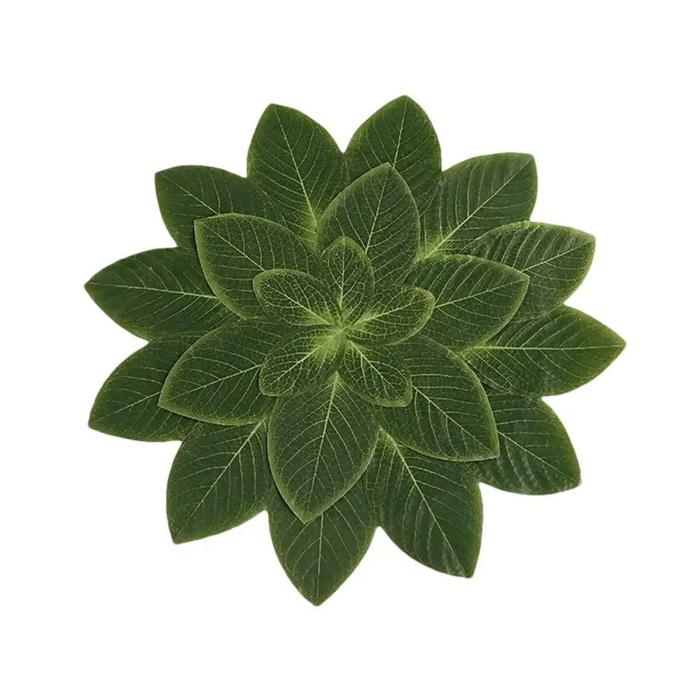 Green Leaves Heat Proof Table Mat Washable