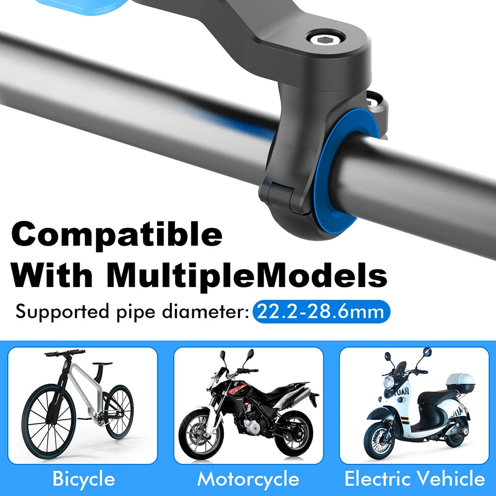 Motorcycle Bike Phone Holder Shock Absorber Quad Lock