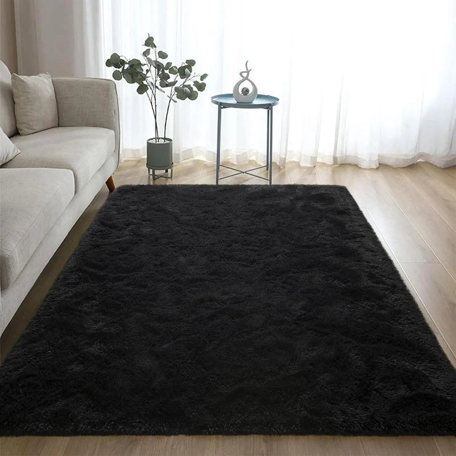 Fuzzy Area Rugs Soft 8x10 Non Slip