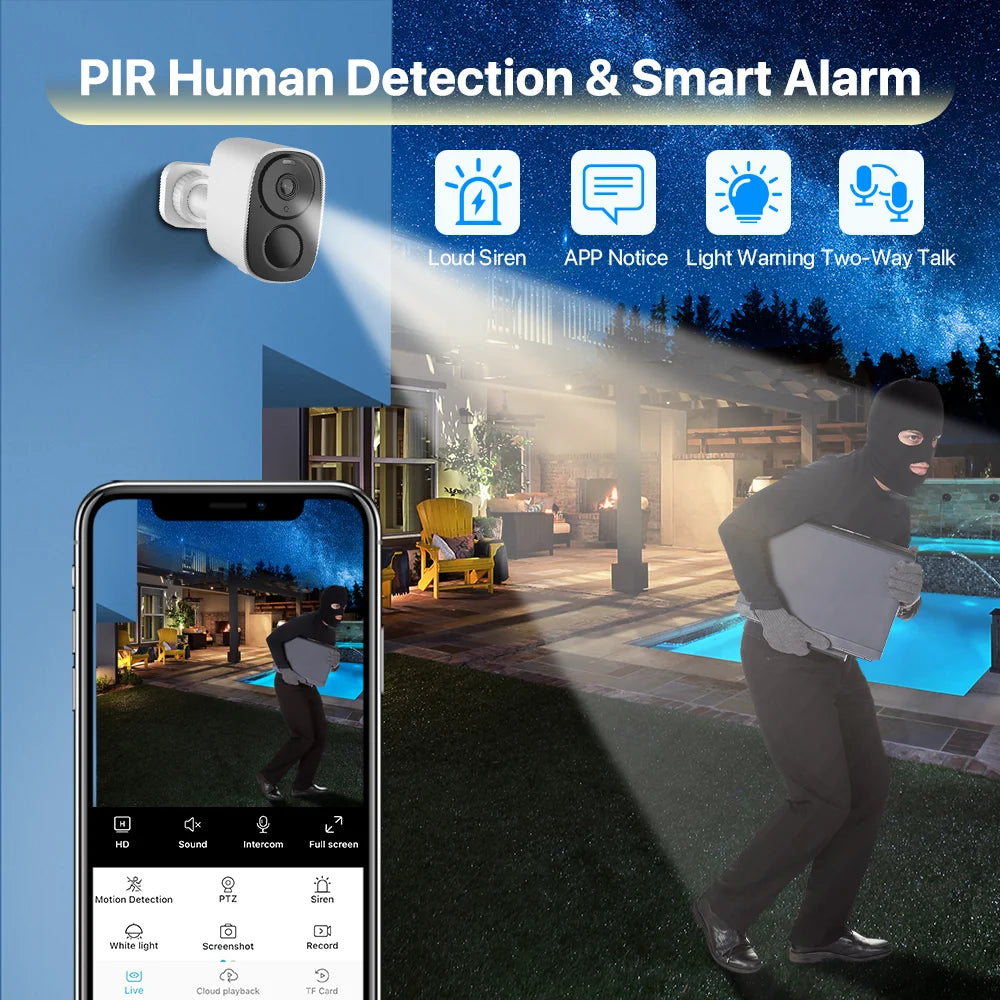 Solar Security Cameras Wireless Outdoor Battery
