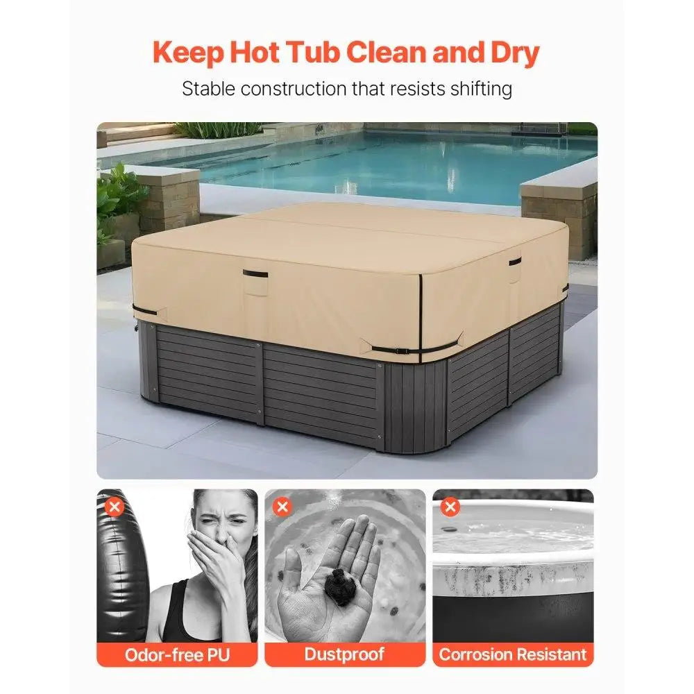 90x90x20 Durable Weatherproof Protective Spa Cover