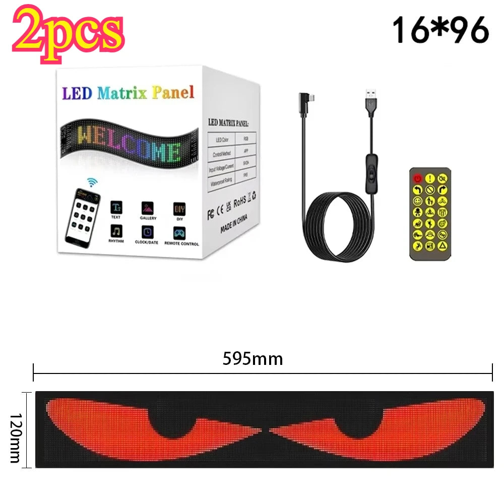 Car Sign Animation LED Matrix Pixel Panel