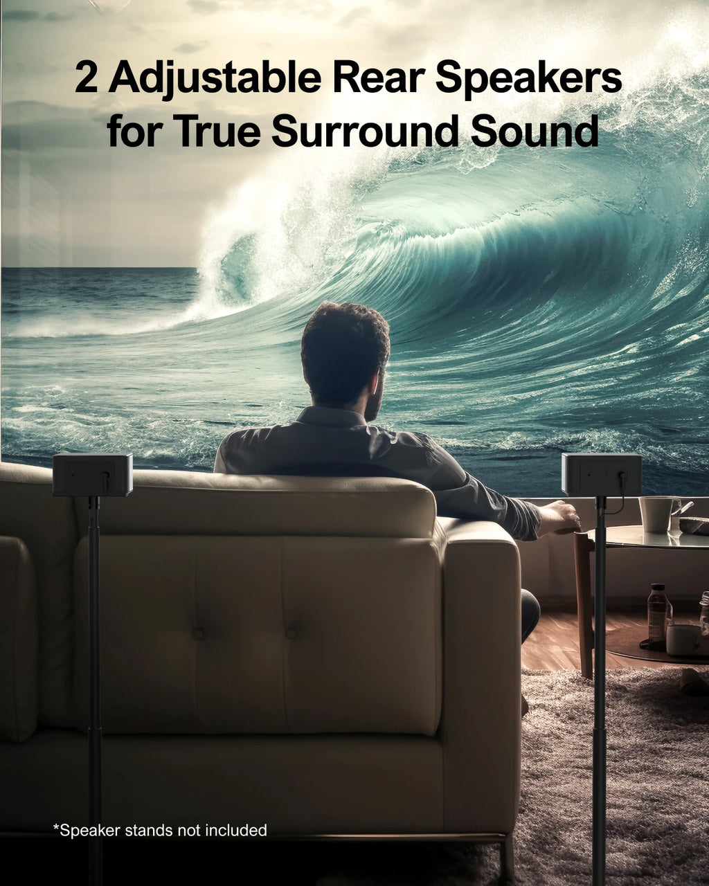 320W 5.1 Wireless Soundbar Subwoofer APP Control