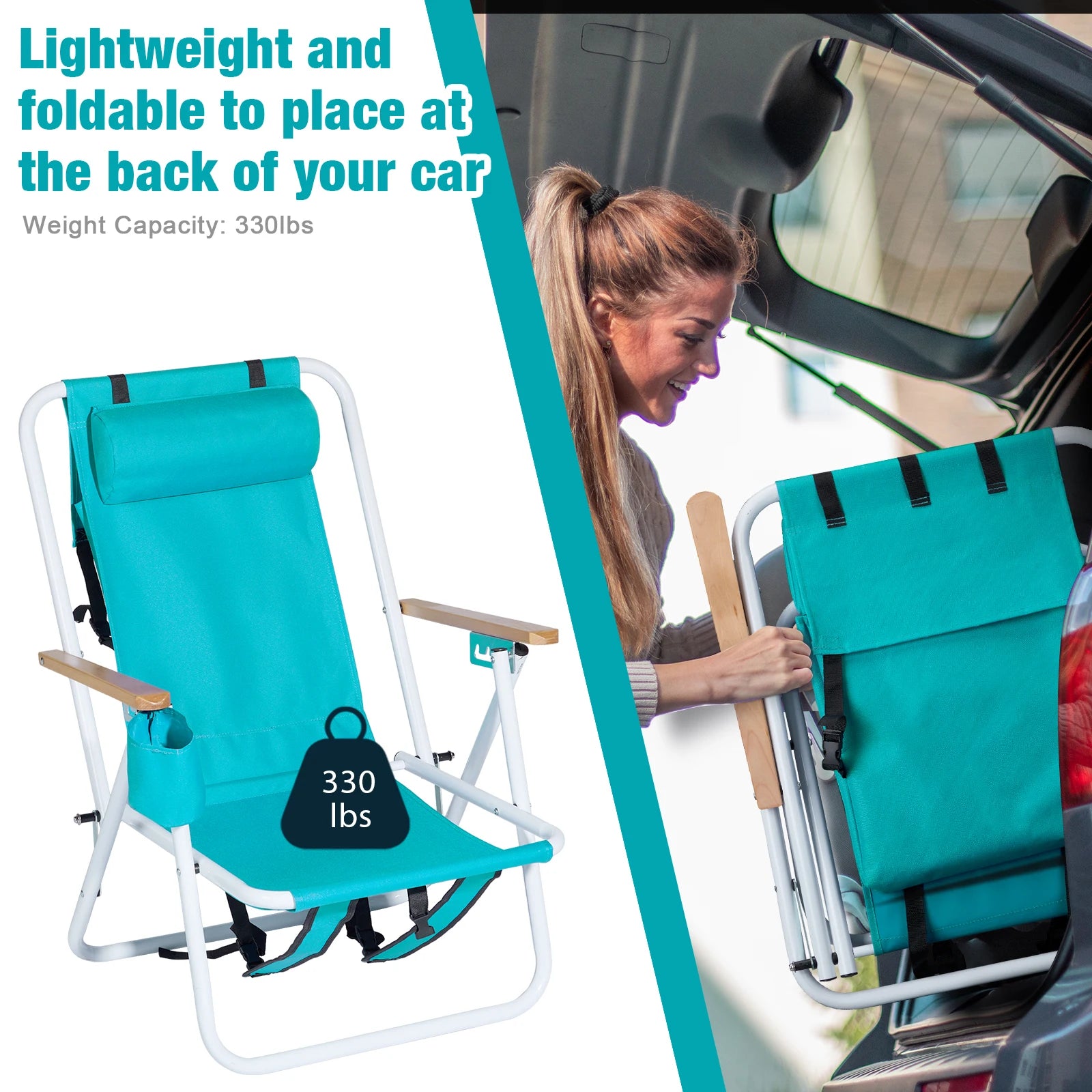 Portable Backpack Foldable Camping Chair