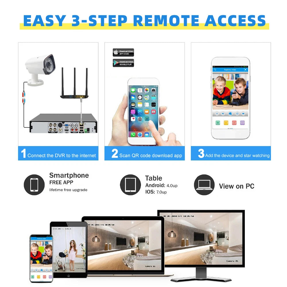 4K 5MP CCTV Camera Security System