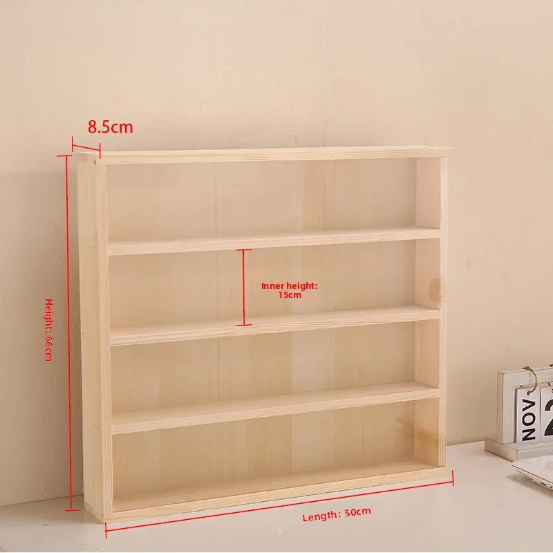 Wooden Display Dustproof Hanging Storage Organizer