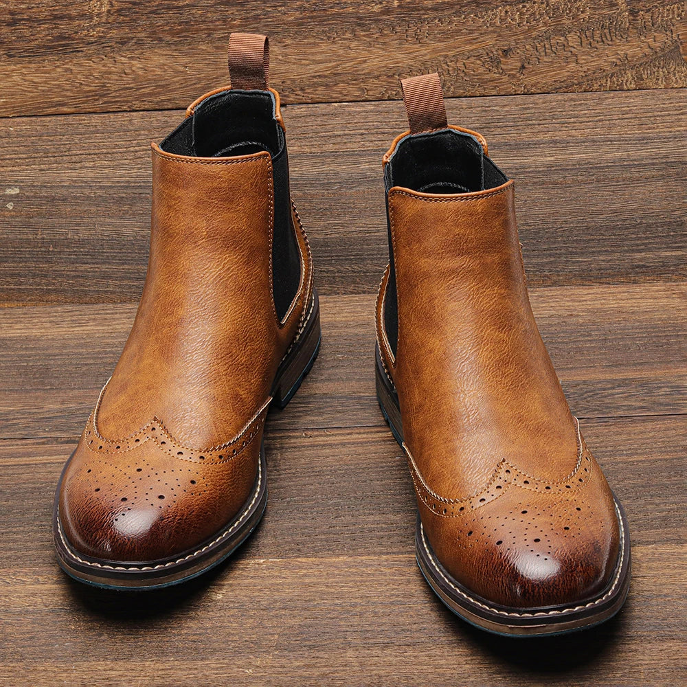 American style Comfortable Fashion Leather Boots