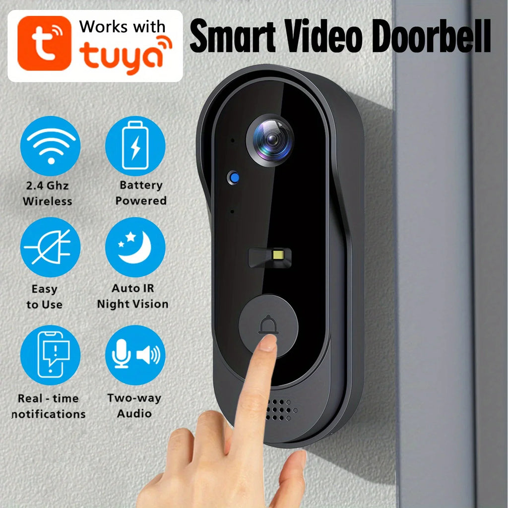 WiFi Smart Camera Doorbell Bidirectional HD Waterproof