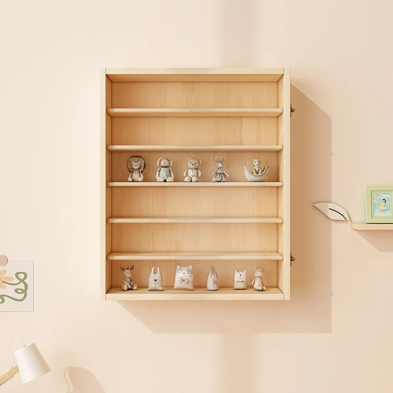 Wooden Display Dustproof Hanging Storage Organizer