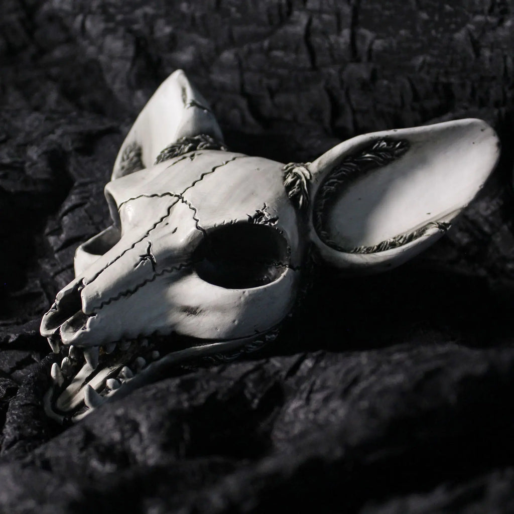 3D Fox Head Retro Resin Wall Sculpture