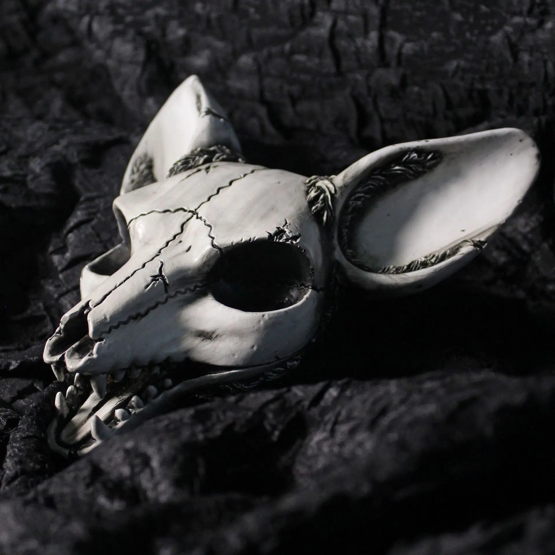 3D Fox Head Retro Resin Wall Sculpture