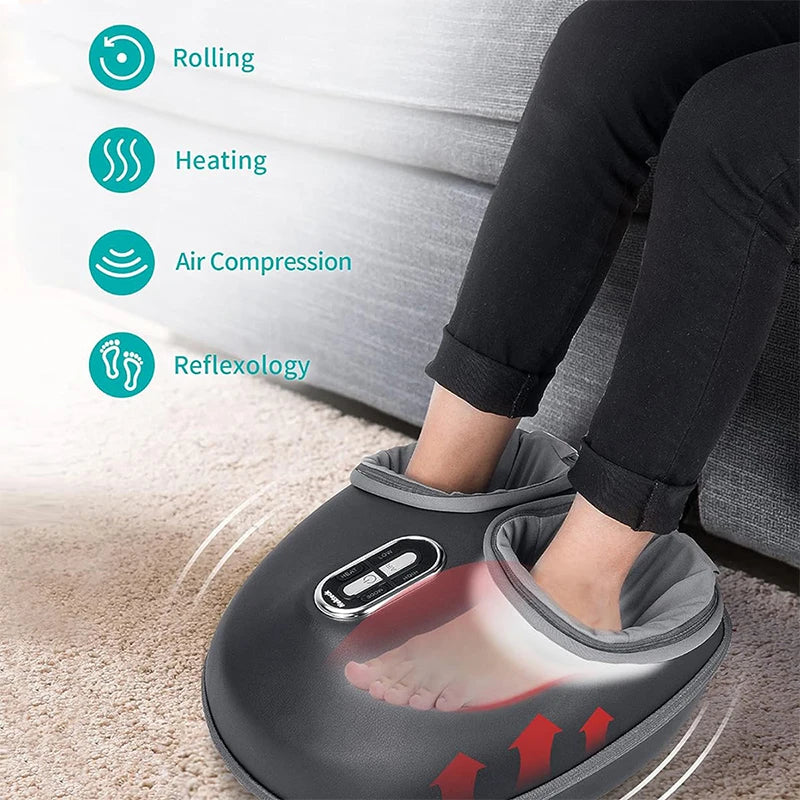 Foot Massager Heating Air Compression Shiatsu Roller