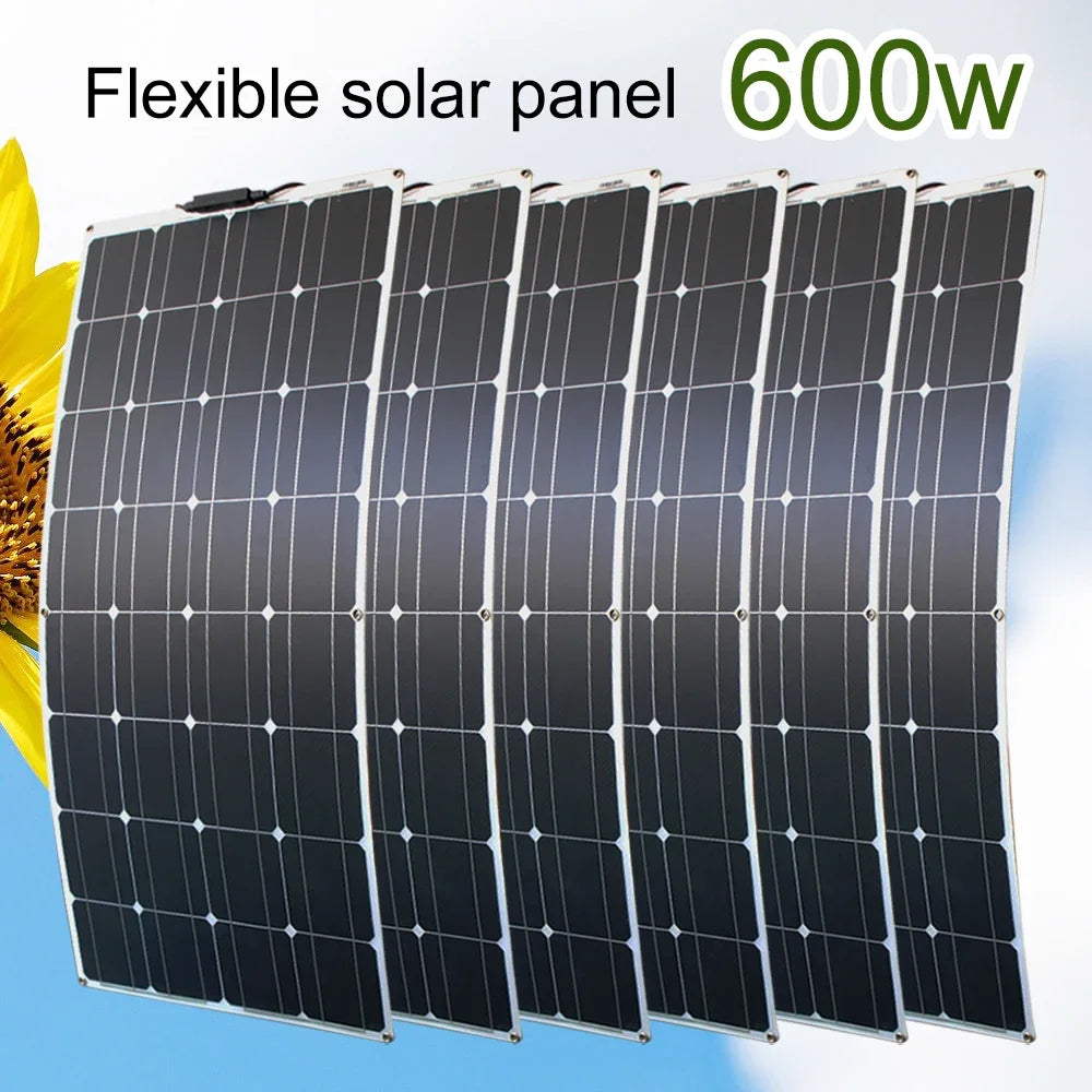12V Flexible Solar Panel Waterproof Monocrystalline