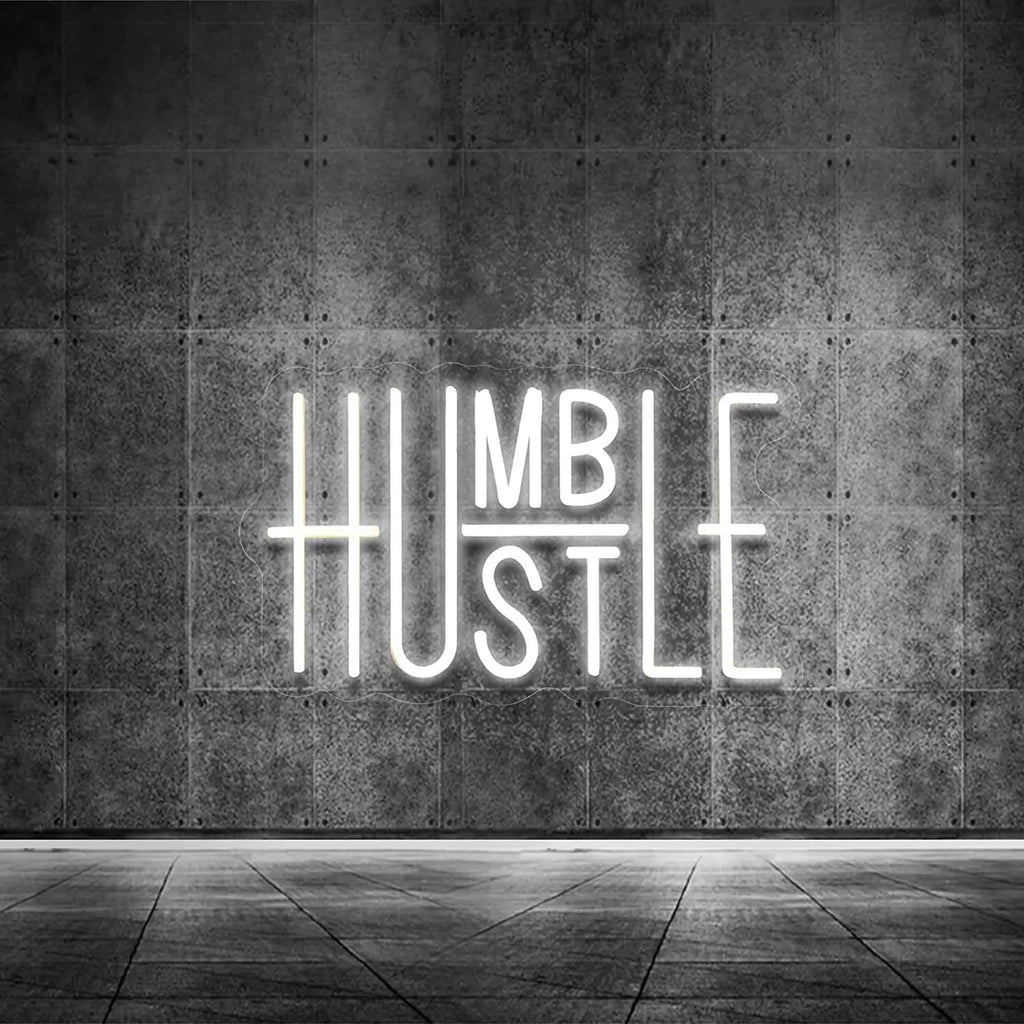 Hustle/Humble LED Neon Sign