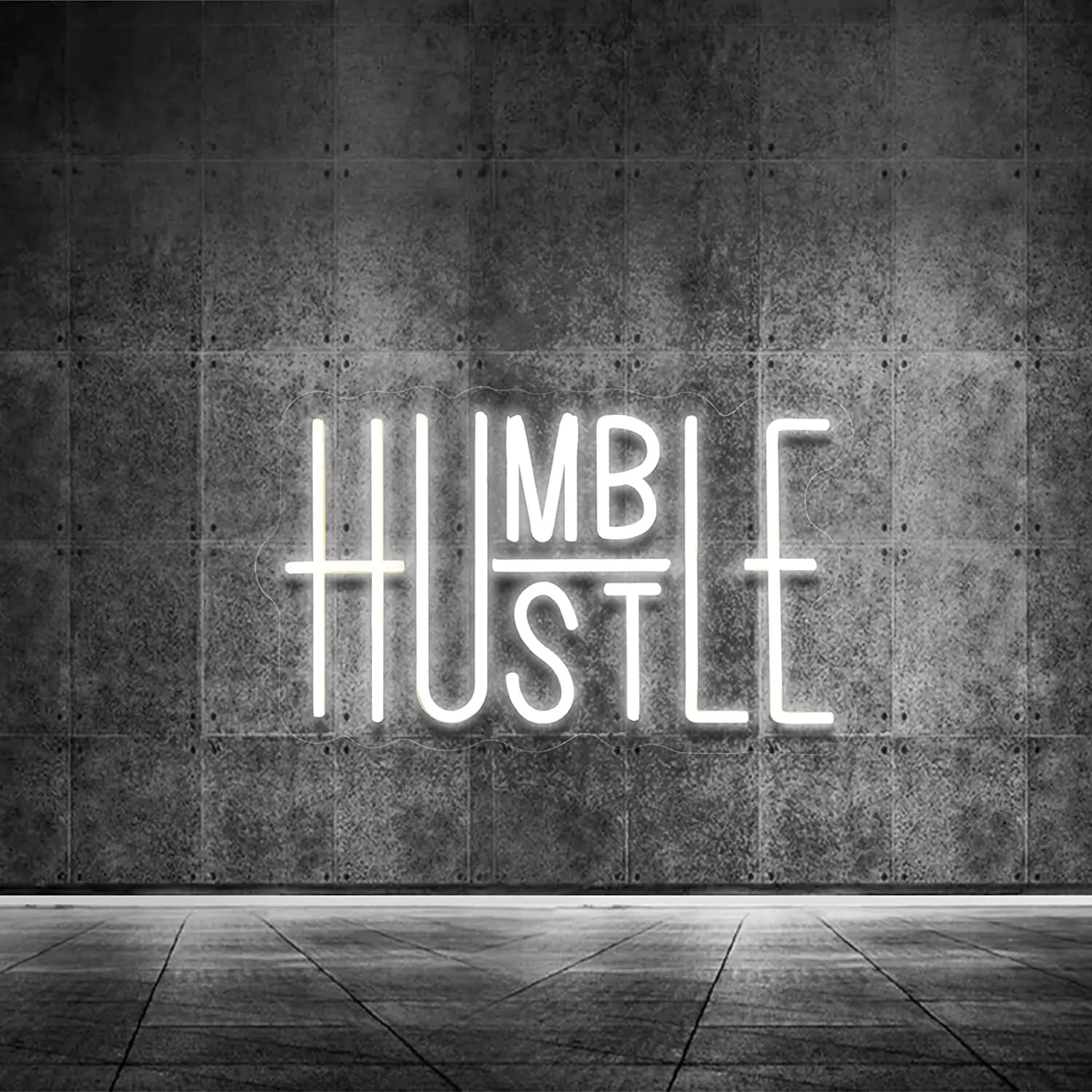 Hustle/Humble LED Neon Sign