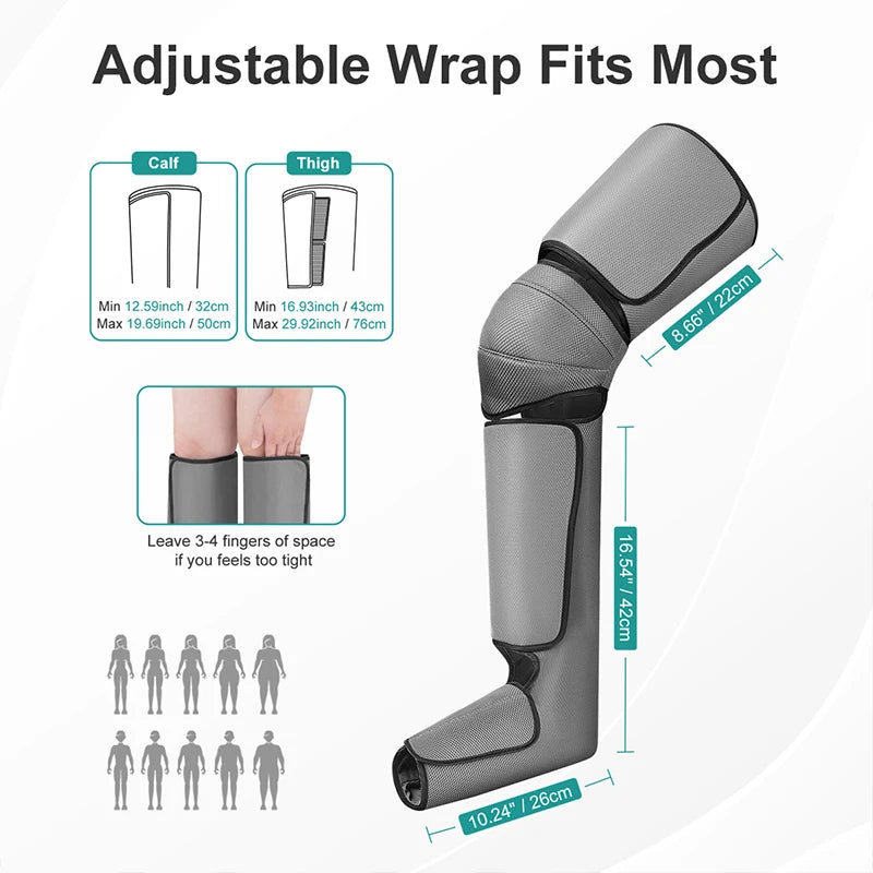 Foot Air Pressure Leg Massager Promotes Circulation