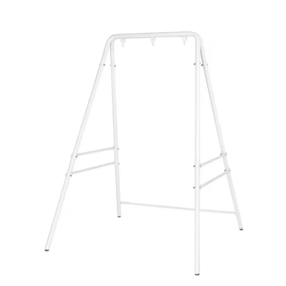 5.9 ft. Metal Hammock Stand White Hanging Chair