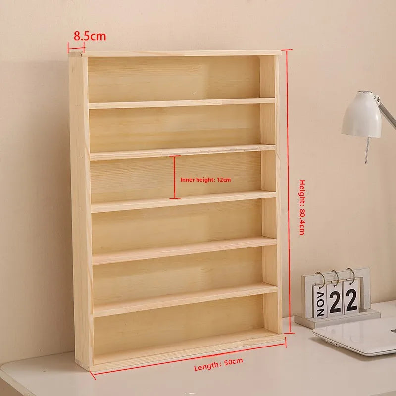 Wooden Display Dustproof Hanging Storage Organizer