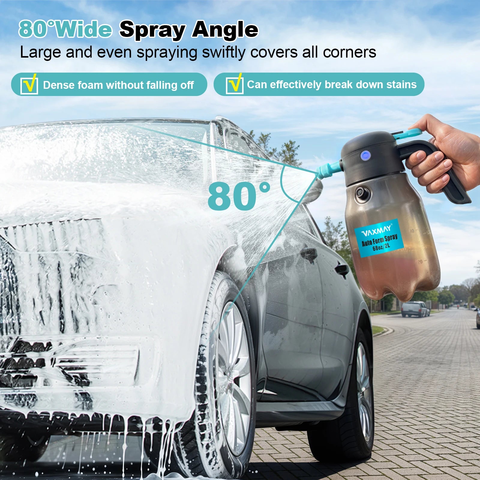 Rechargeable Cordless Foaming Spray 60psi 2L