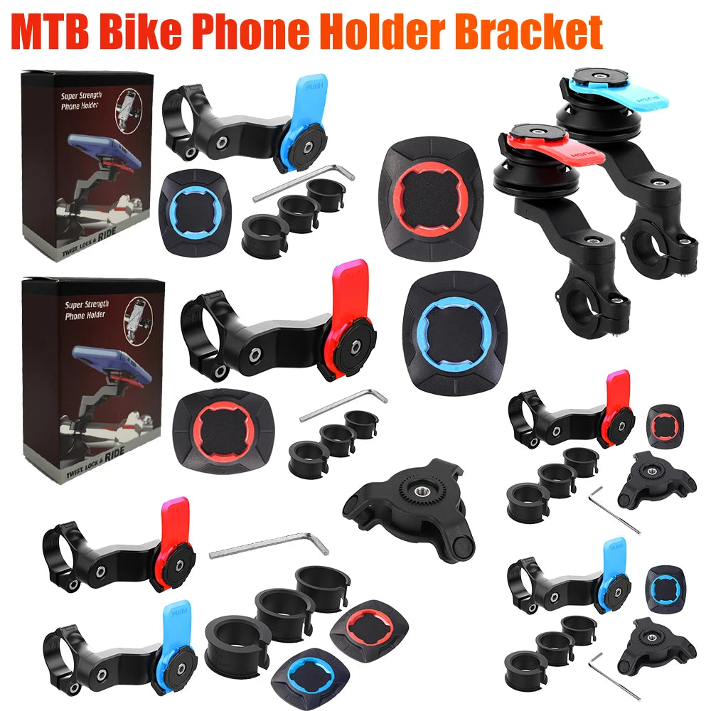 Quad Lock Motorcycle Bike Phone Holder 360°