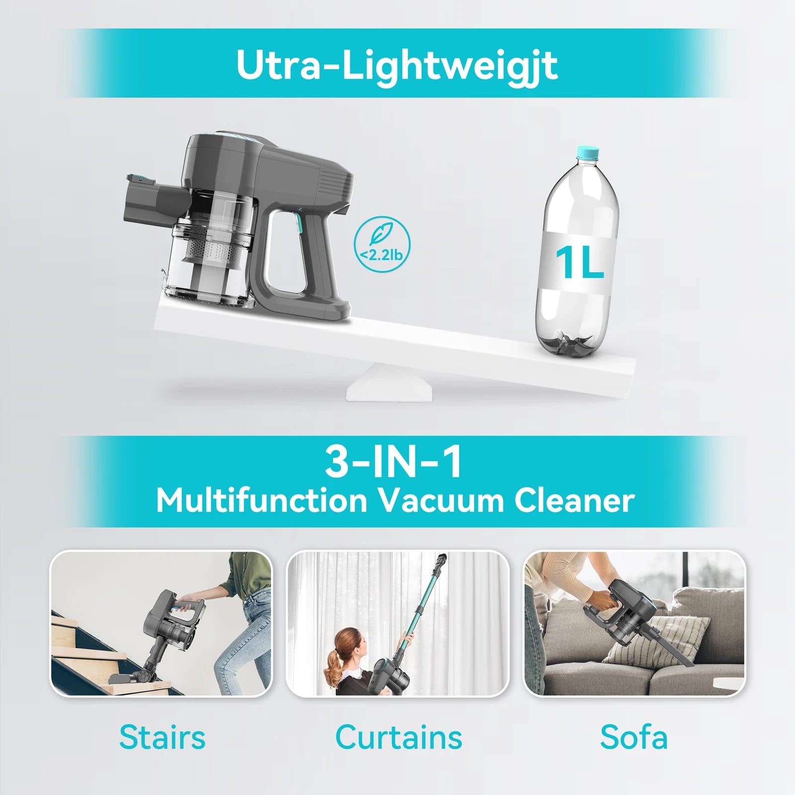 Ultra Lightweight Stick Vacuum