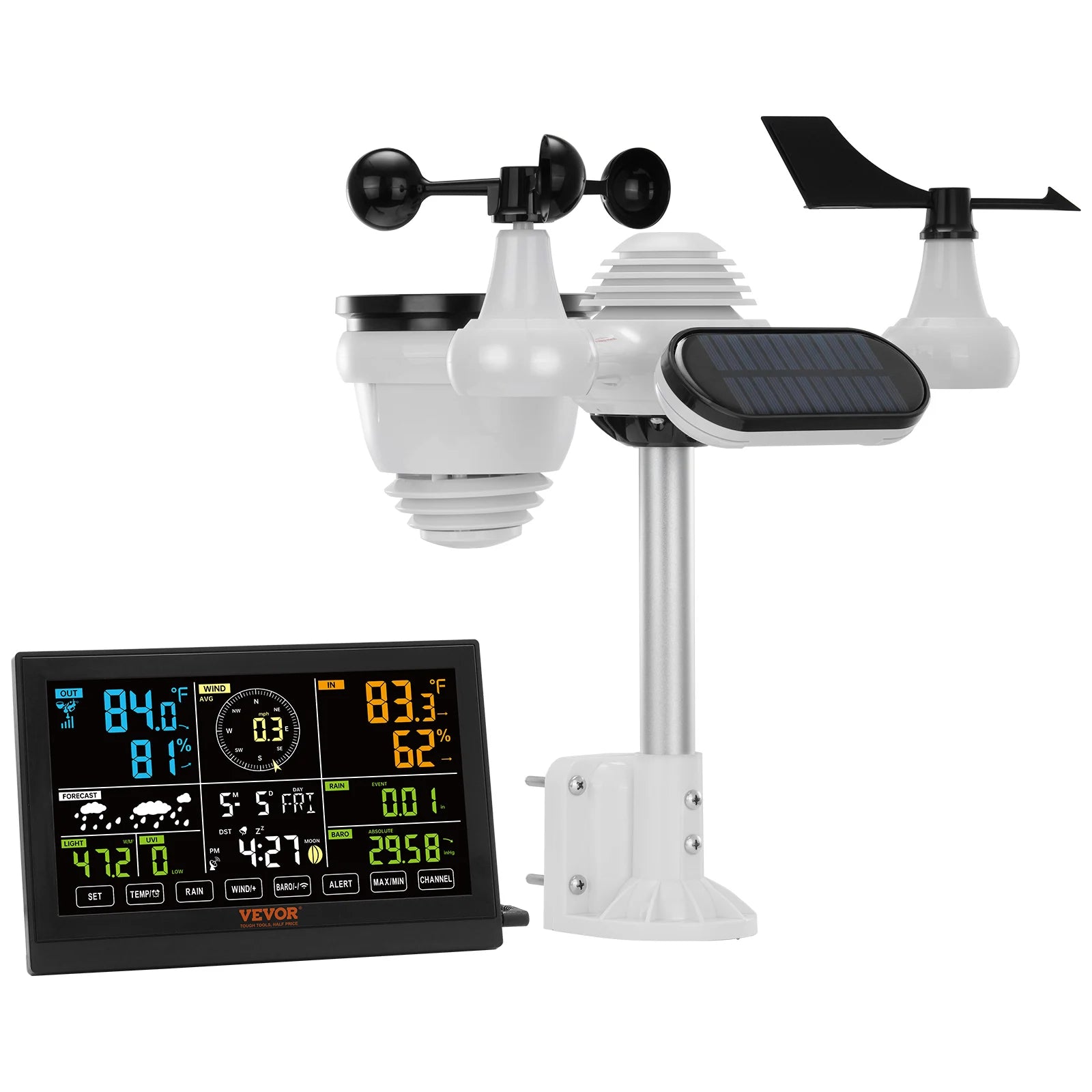 Wireless Weather Station 7.5in Large Color Display