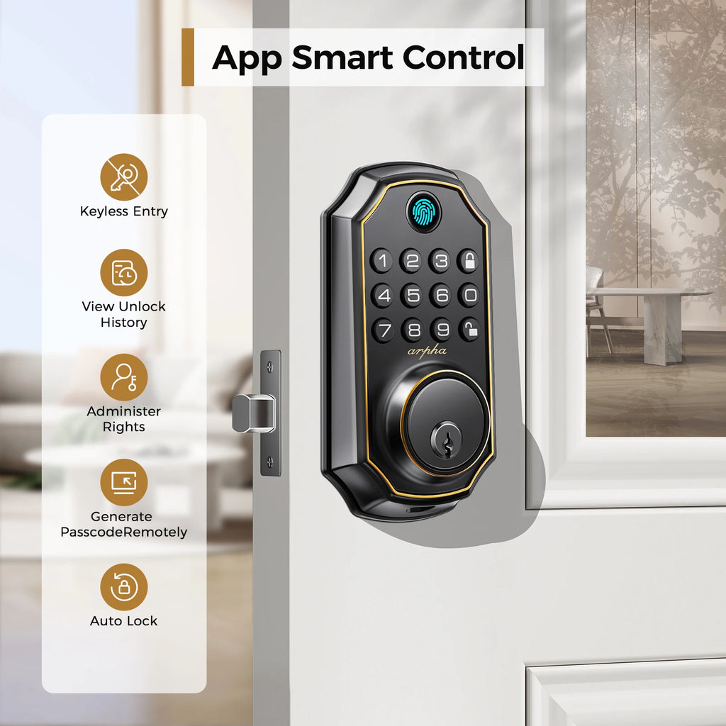 Keyless Entry Door Lock Smart Fingerprint