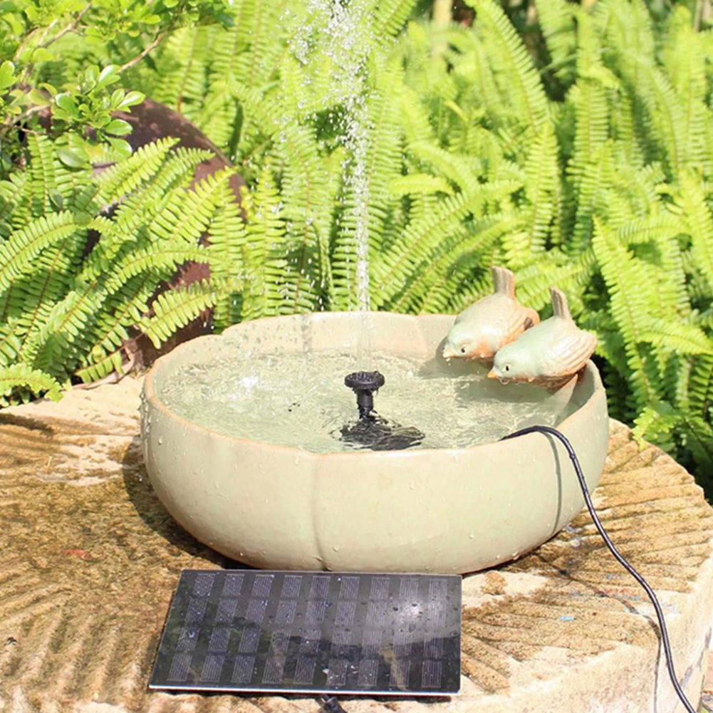 Solar Powered Water Fountain