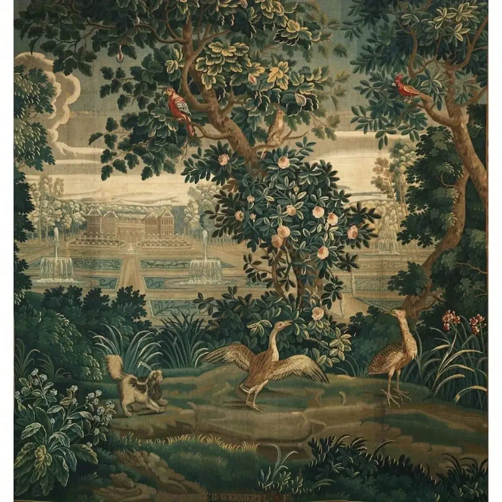 Medieval Tapestry Vintage Forest Wall Hanging