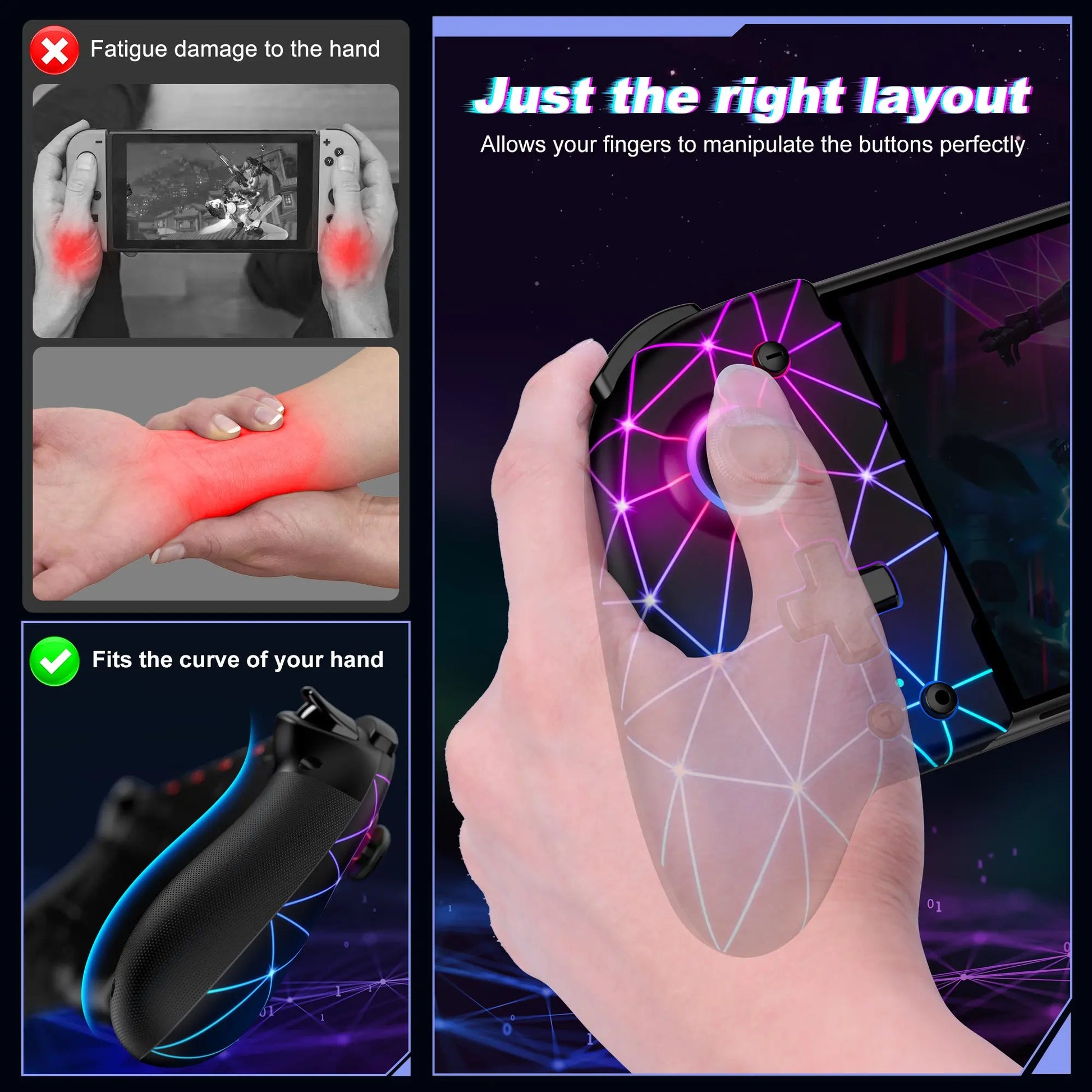 One-Piece Switch Controller Handheld Programmable Gamepad