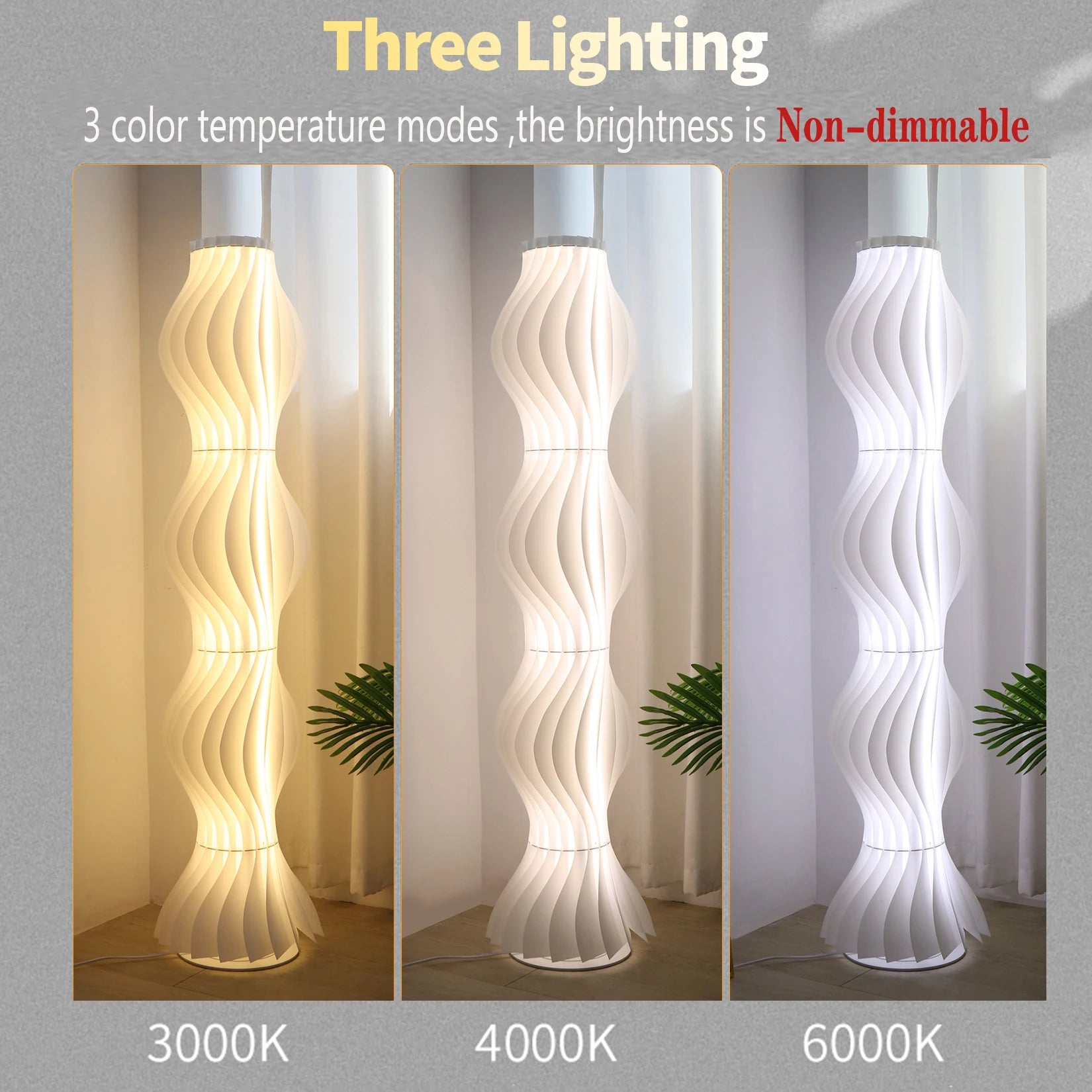 LED Tall Standing Floor Lamp Dimmable