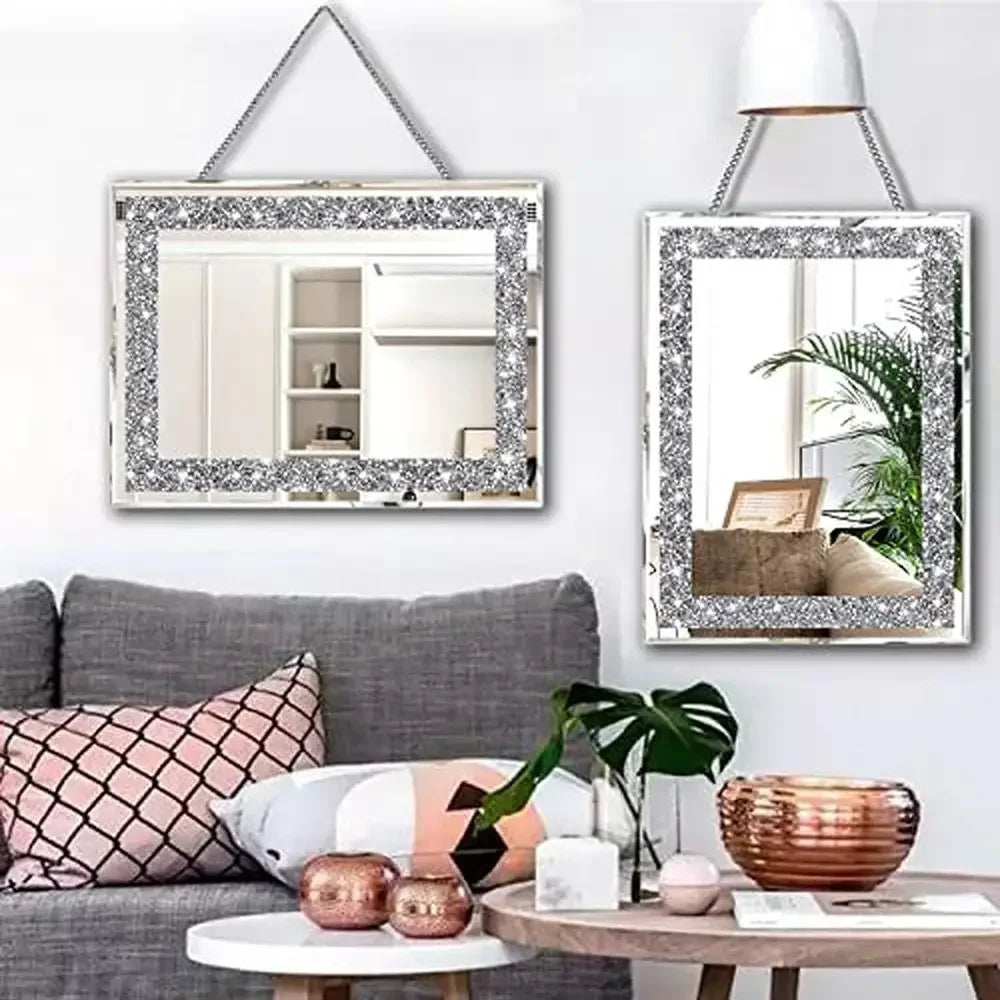 Crystal Decor Wall Mirrors Set
