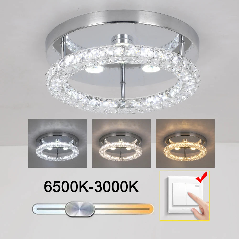Luxury Crystal Led Dimmable Luminaire Home Fixture