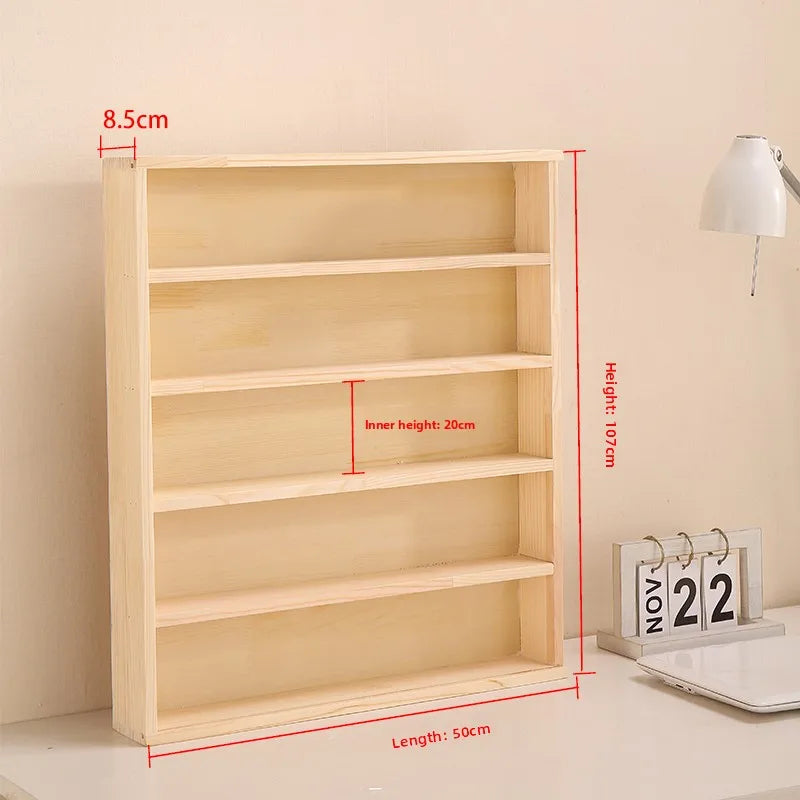 Wooden Display Dustproof Hanging Storage Organizer