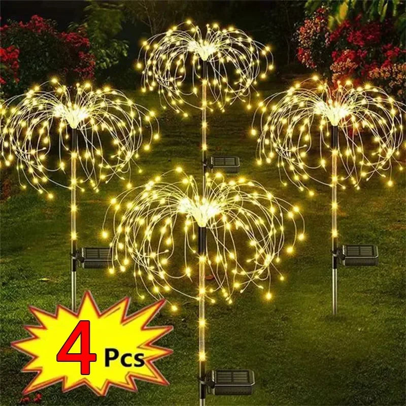 Solar Firework Fairy Lights