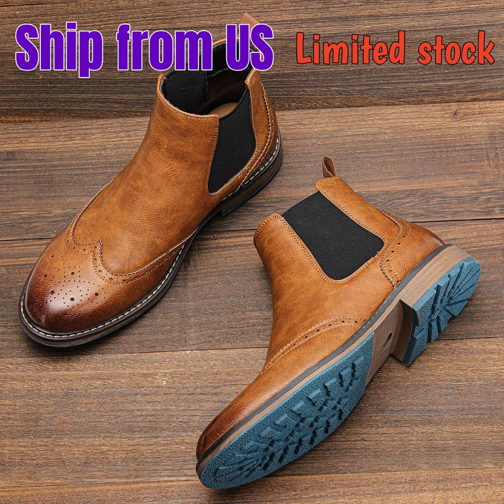 American style Comfortable Fashion Leather Boots