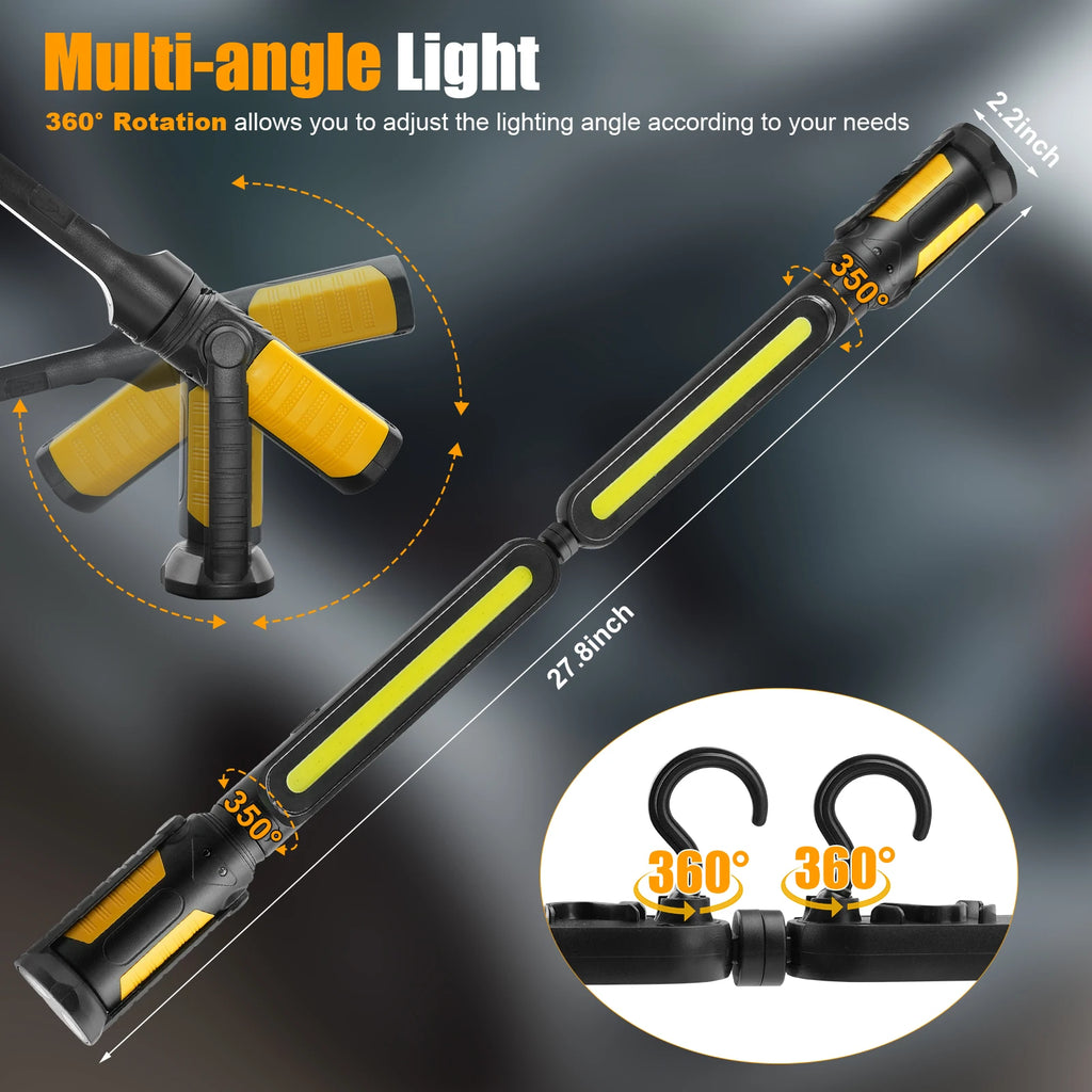 Work Light Bar Rechargeable Magnetic