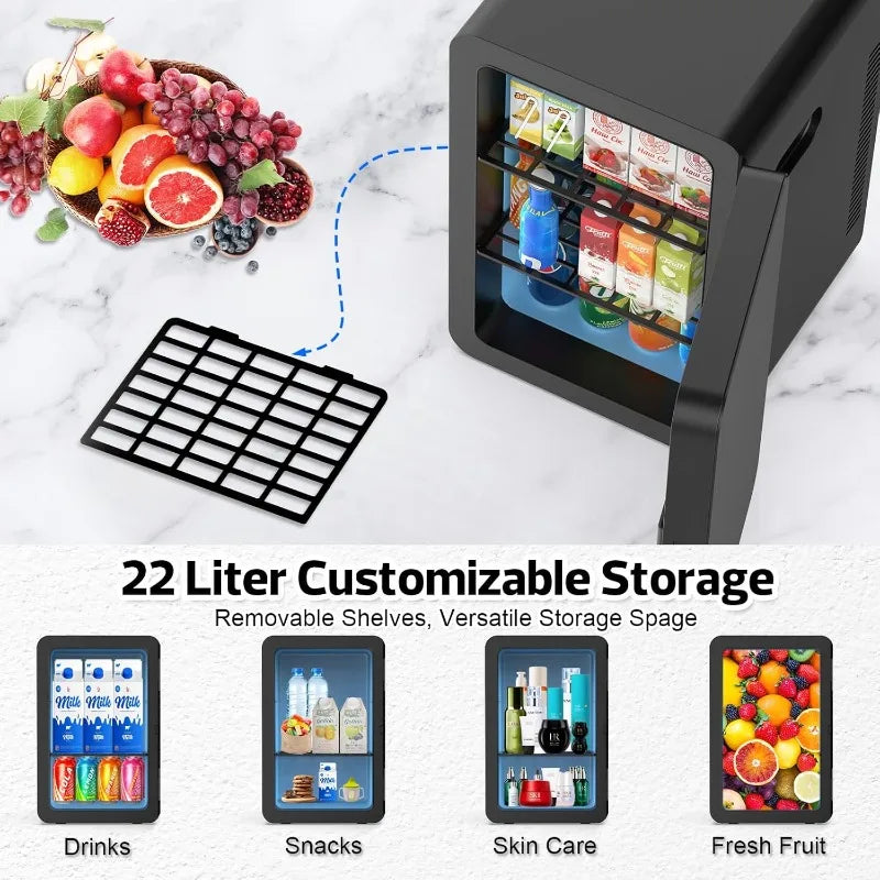 Mini Fridge 30 Cans Cooler Warmer AC/DC