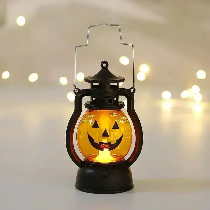 Witch Castle Ghost Pumpkin Dangling Candle Lights
